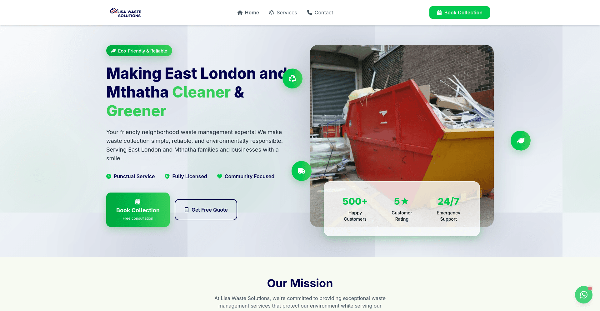 Lisa Waste Solutions Website